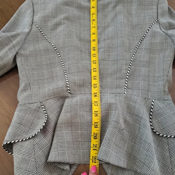 Vintage blazer pearls black white - Picture 7 of 8